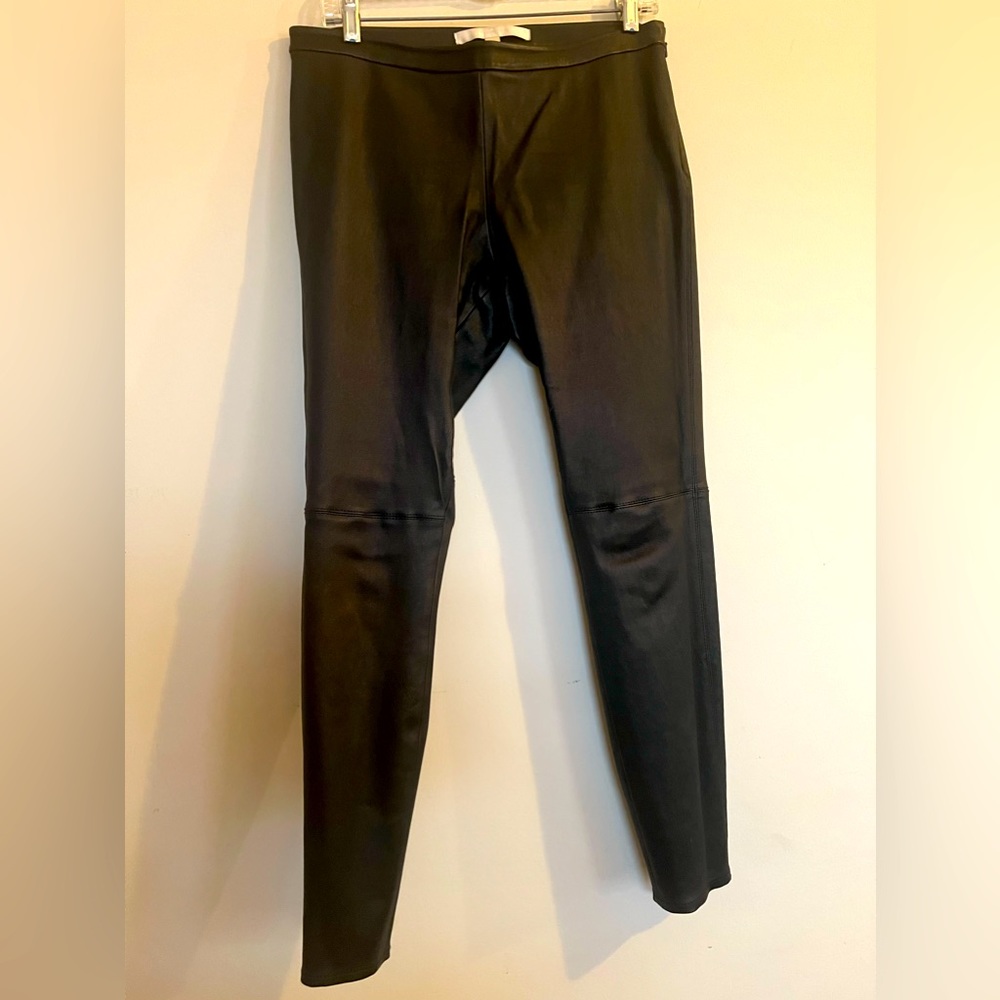 Black 100% Genuine Leather pants